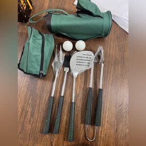 Premium Green BBQ Tool Set with Carrying Case
